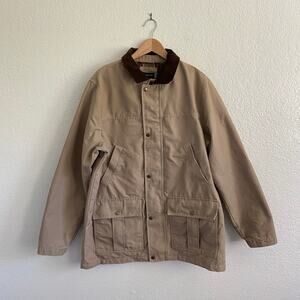 Lands' End Tan Military Field Jacket